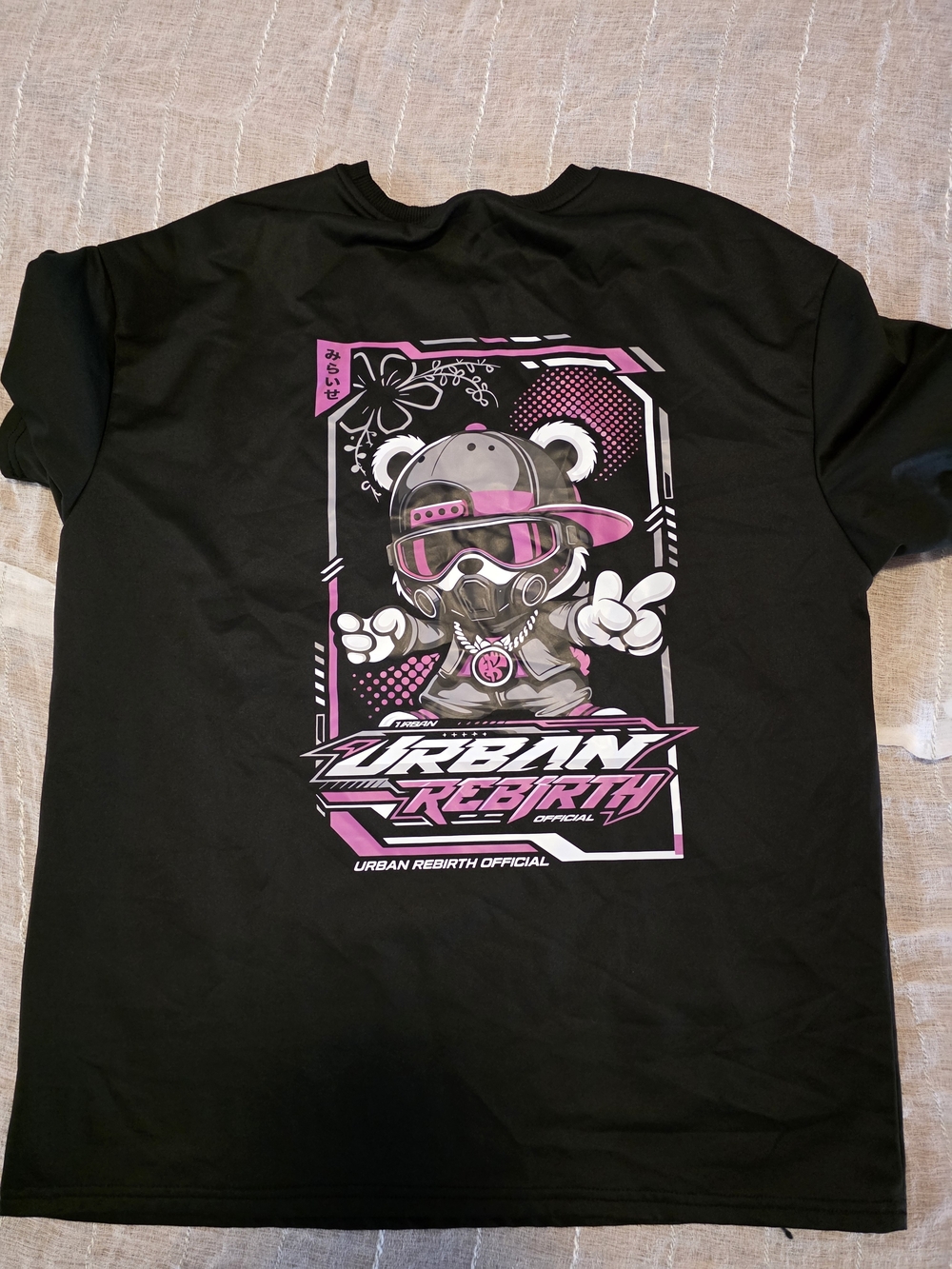 Urban Rebirth Graphic Tee - Black & Pink
